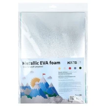 Фоаміран Kite А4 2 мм, металізований, 5 аркушів, 5 кольорів K22-431