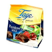 Пряники імбирні з фруктовою начинкою в шоколадній глазурі Tago 160 г