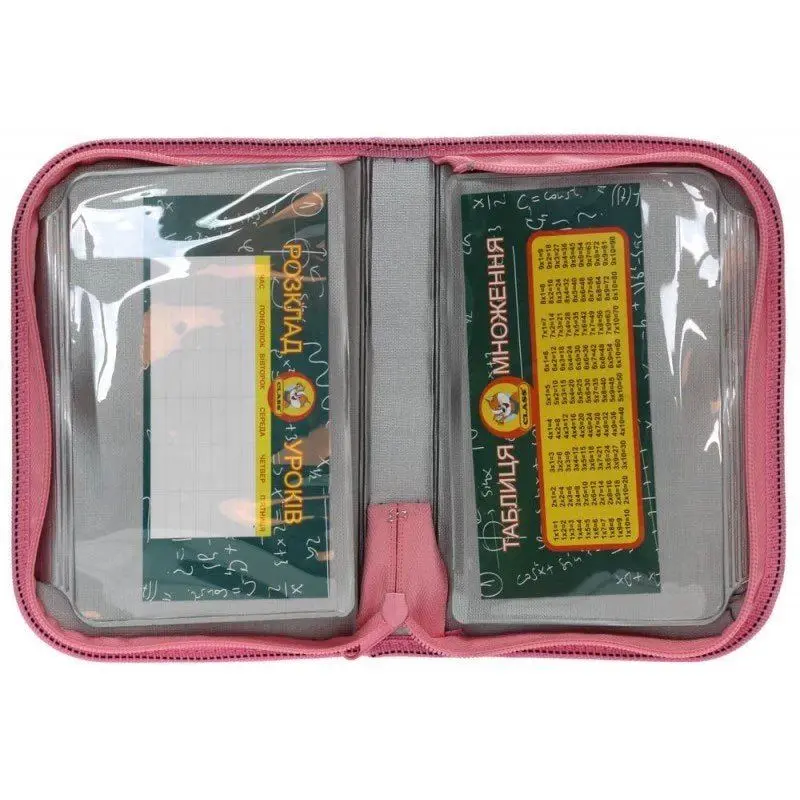 Пенал Class "Fasion" 23211C без наповнення, 1 ярусний, 2 відвороти, 210/70D PL. на блискавці 13020044 — фото 2
