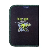 Пенал Class "Dinosaurs World" без наполнения, 1 ярусный, полиэстер, на молнии 24011C — фото 2