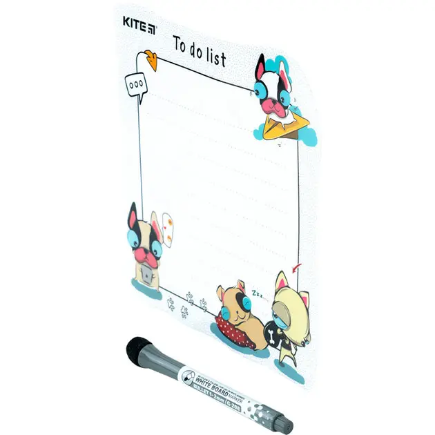 Планер Kite А5 настенный To do list Fanny dogs, многоразового использования K22-472-3 150420_2
