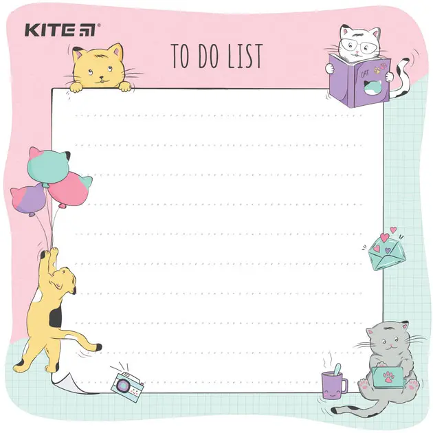 Планер Kite А5 настенный To do list Cats, многоразового использования K22-472-2 150421