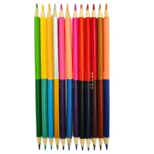 Карандаши цветные Class двусторонние Premium 12 штук, 24 цвета, треугольные 1912/24/1C — фото 2