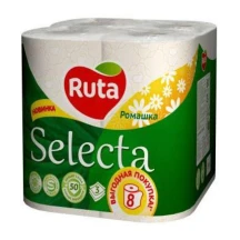 Туалетний папір RUTA Selecta 3 шари , 8 штук в упаковці, асорті