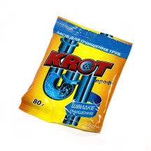Гранули KROT профі для чищення труб 80 г 03151