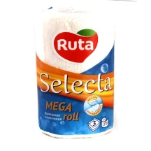 Рушники паперові RUTA Selecta Mega roll 3-шарові, 1 рулон в упаковці 5643