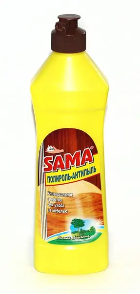 Поліроль - антипил Sama 450 г  засіб для меблів, асорті — фото 3