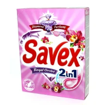 Порошок пральний SAVEX 2 in 1 Diamond Parfum 400 г, ручне прання, для тканин усіх кольорів — фото 2