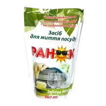 Засіб для миття посуду РАНОК 460 мл, дойпак 135625,135632