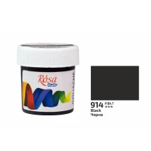 Гуаш Rosa Studio 20 мл, у пластиковій банці, чорна 323990914