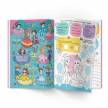 Книга Crystal Book "Інтерактивний віммельбух. Принцеси'' з наліпками 0+ — фото 2