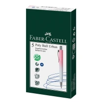 Ручка кулькова Faber-Castell Poly Ball Urban Sunset, корпус сіро-рожевий 241108 — фото 3