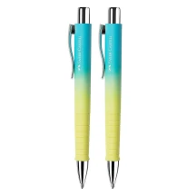 Ручка кулькова Faber-Castell Poly Ball Urban Sunrise, корпус жовто-блакитний 241109 — фото 2