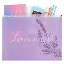 Папка Axent A4+ на блискавці zip-lock, пластик, Lavender -1 1497-36-A — фото 2