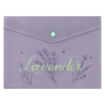 Папка на кнопці Axent A5+, пластик 180 мкн, Lavender -1 1496-36-A