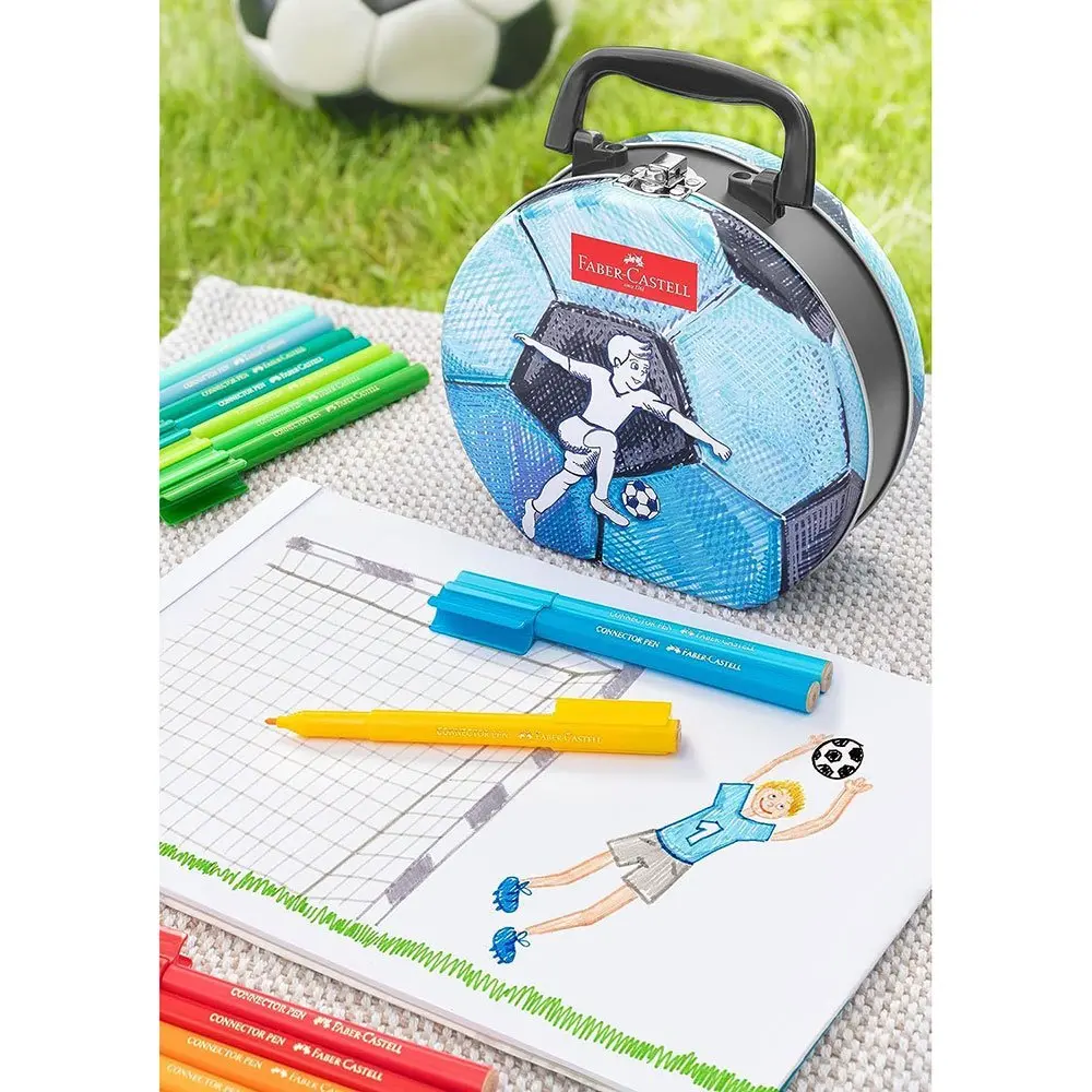 Фломастеры Faber-Castell Connector "Чемодан" 33 цвета, в металлическом чемодане 155538 — фото 3