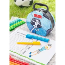 Фломастеры Faber-Castell Connector "Чемодан" 33 цвета, в металлическом чемодане 155538 — фото 3
