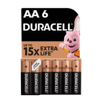 Батарейка Duracell LR06 MN1500 6 штук под блистером, цена за пачку 6409648