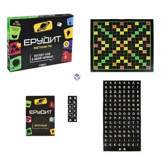 Игра Strateg настольная "Эрудит" развлекательная 30451 Игра Strateg настольная "Эрудит" развлекательная 30451 — фото 2