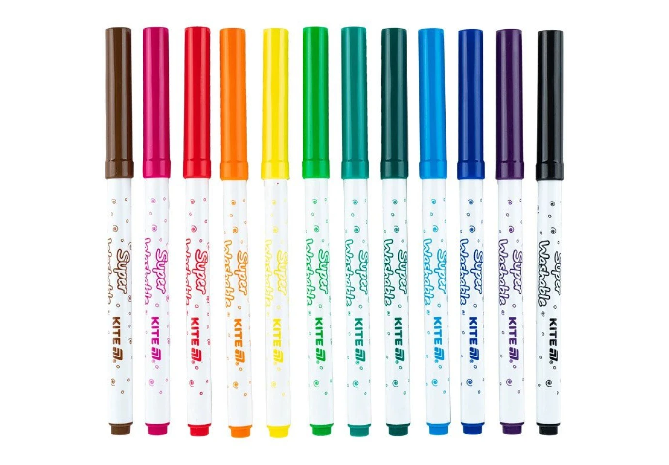 Фломастеры Kite "Creative Superwashable", набор 12 штук K-1152