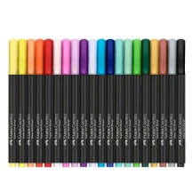 Фломастери - пензлики Faber-Castell 20 кольорів Black Edition, картон 116452 — фото 2