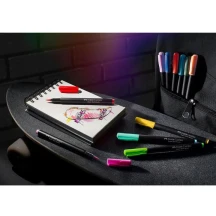 Фломастери - пензлики Faber-Castell 20 кольорів Black Edition, картон 116452 — фото 3