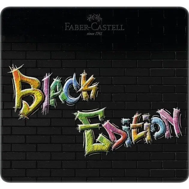 Карандаши цветные Faber-Castell 24 цвета, черное дерево, трехгранные, металлическая коробка 116425 Карандаши цветные Faber-Castell 24 цвета, черное дерево, трехгранные, металлическая коробка 116425 — фото 2