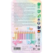 Олівці кольорові Faber-Castell 12 кольорів Sparkle тригранні, металева коробка 201910 — фото 2