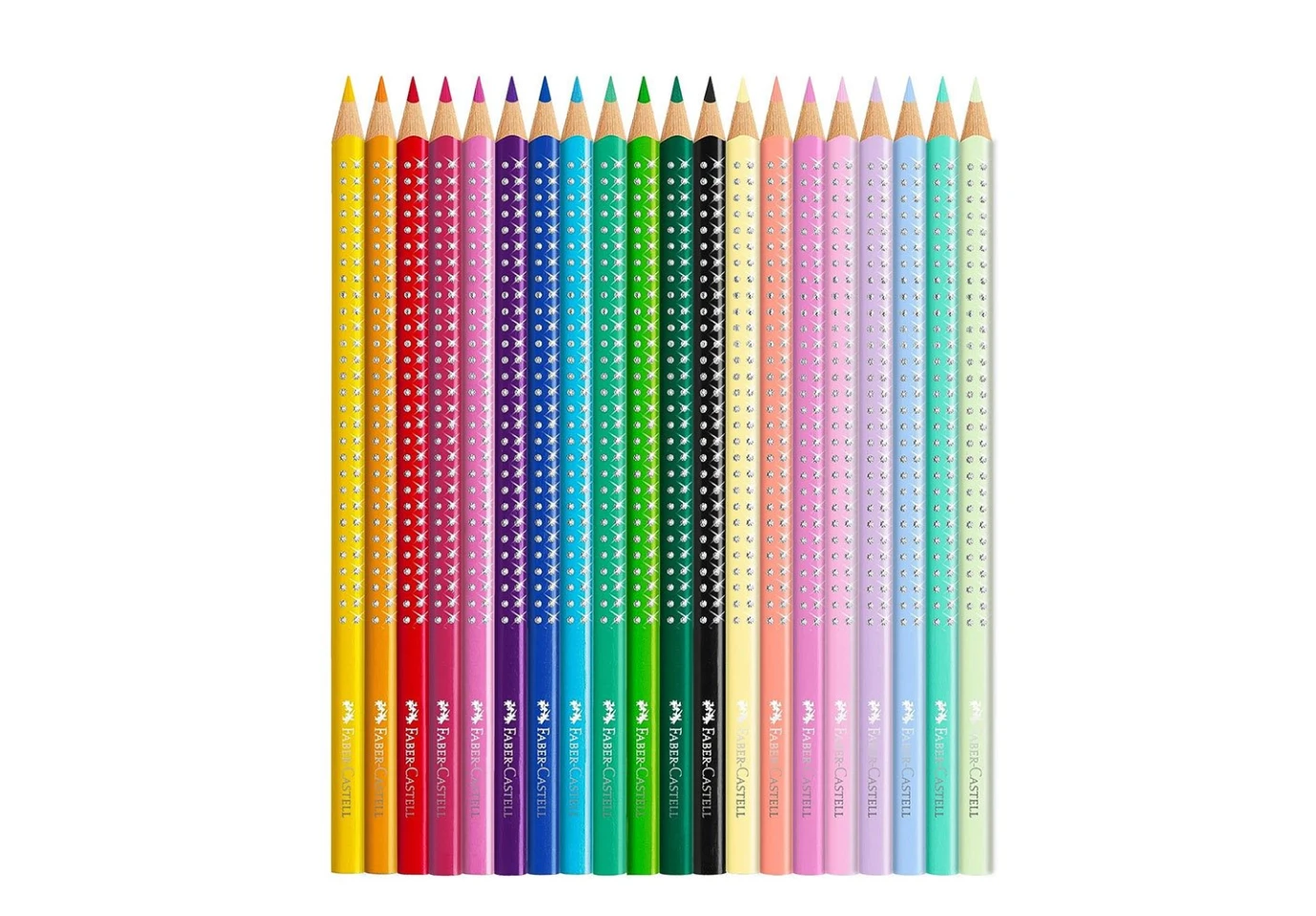 Карандаши акварельные цветные Faber-Castell 12 цветов + 8 цветов Pastel, металлическая коробка 201971