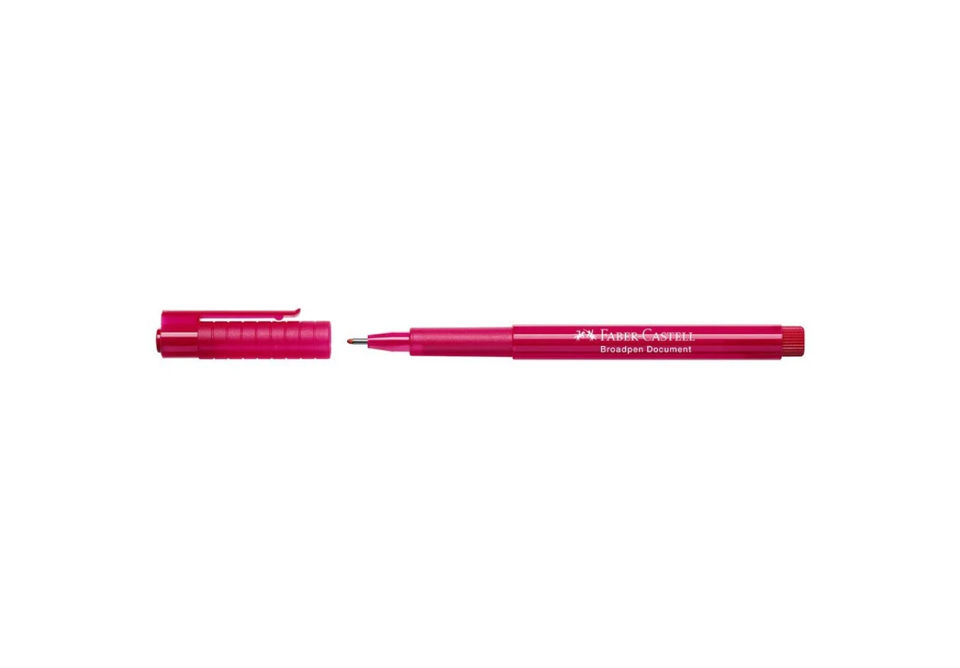Ручка лінер колір червоний Faber-Castell Broadpen 0,8 мм 155421