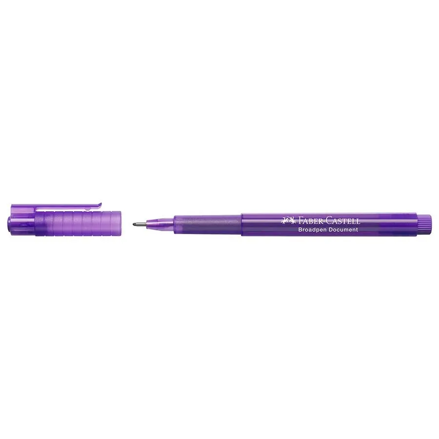 Ручка линер Faber-Castell Broadpen 0,8 мм, цвет фиолетовый 155436 Ручка линер Faber-Castell Broadpen 0,8 мм, цвет фиолетовый 155436 — фото 2