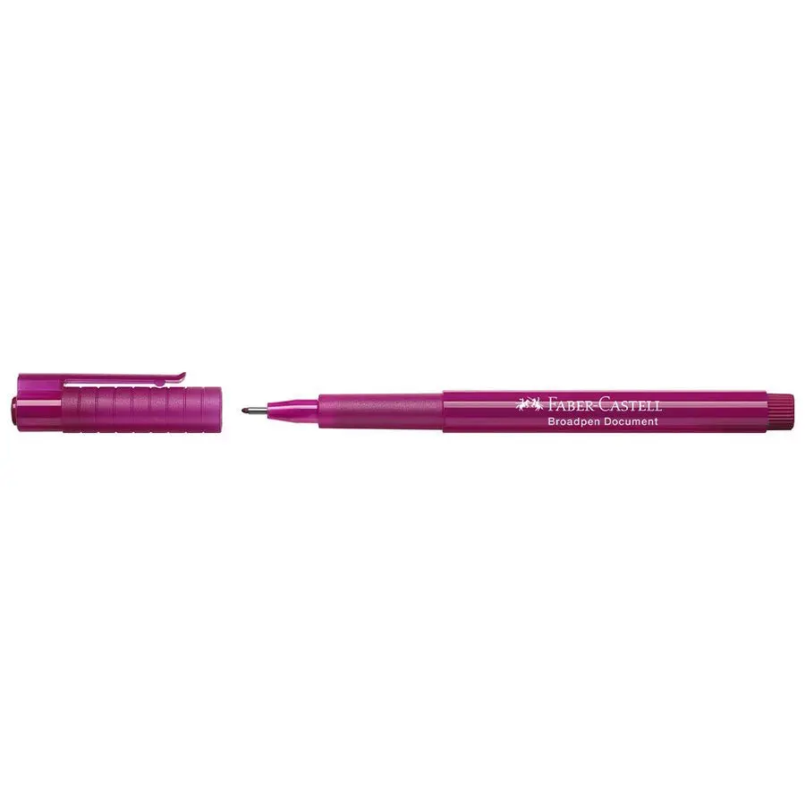 Ручка линер Faber-Castell Broadpen 0,8 мм, цвет фуксии 155437 Ручка линер Faber-Castell Broadpen 0,8 мм, цвет фуксии 155437 — фото 2