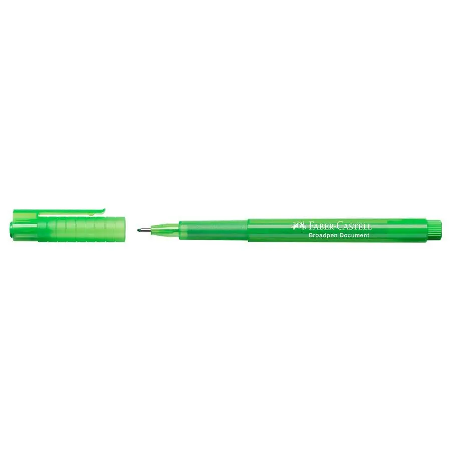 Ручка линер Faber-Castell Broadpen 0,8 мм, цвет травянисто-зеленый 155466 Ручка линер Faber-Castell Broadpen 0,8 мм, цвет травянисто-зеленый 155466 — фото 2