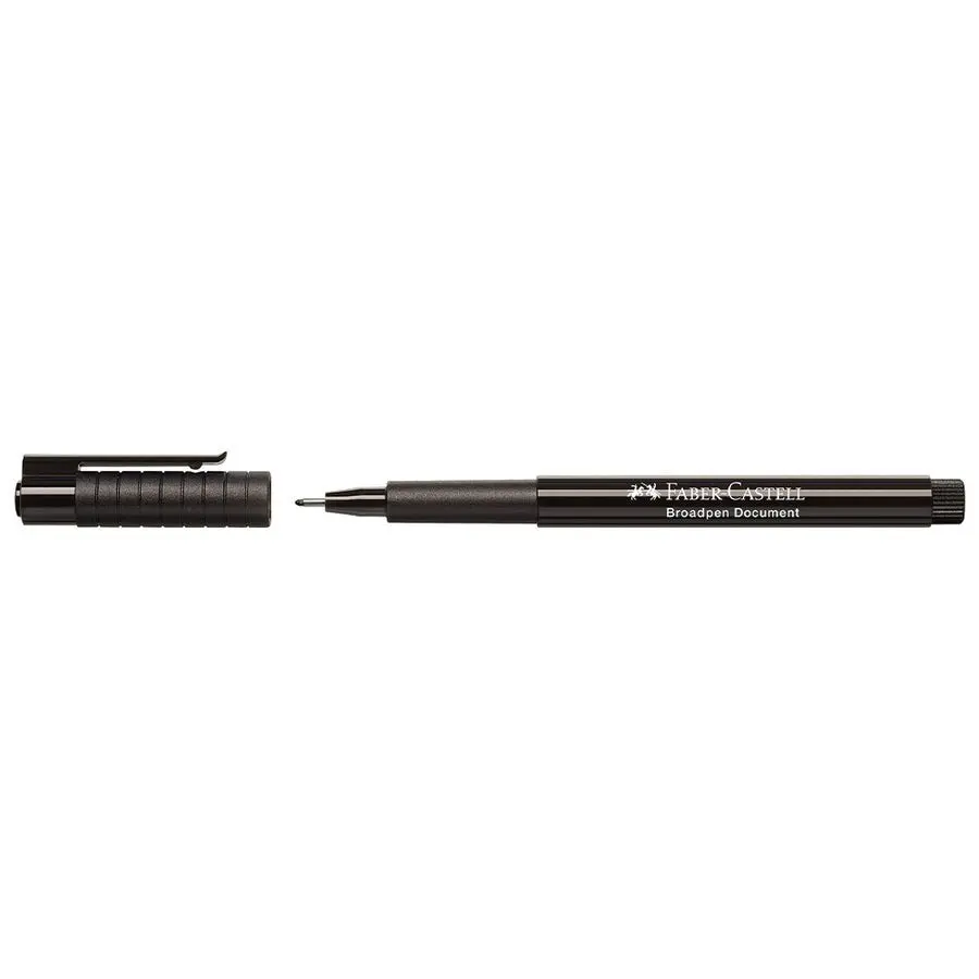 Ручка лінер Faber-Castell Broadpen 0,8 мм, колір чорний 155499 — фото 2