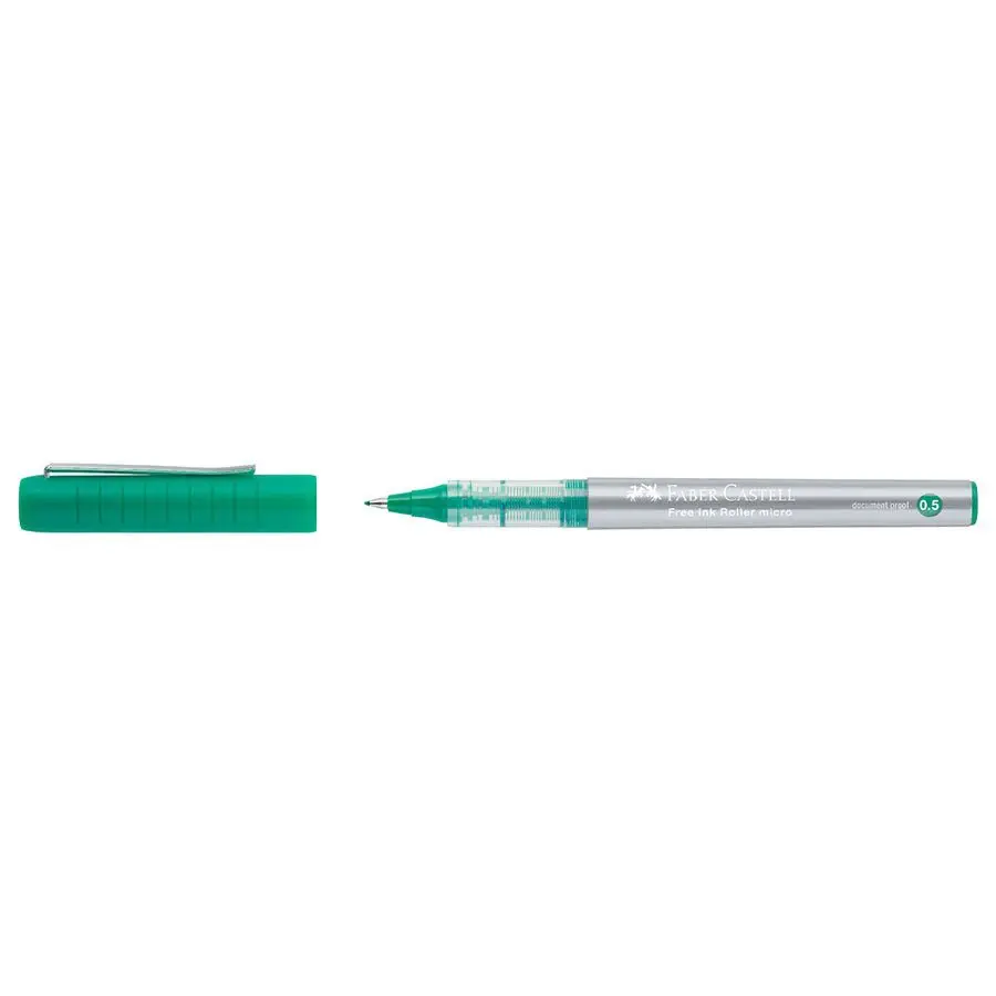 Ручка роллер Faber-Castell Free Ink 0,5 мм цвет зеленый 348604 Ручка роллер Faber-Castell Free Ink 0,5 мм цвет зеленый 348604 — фото 2