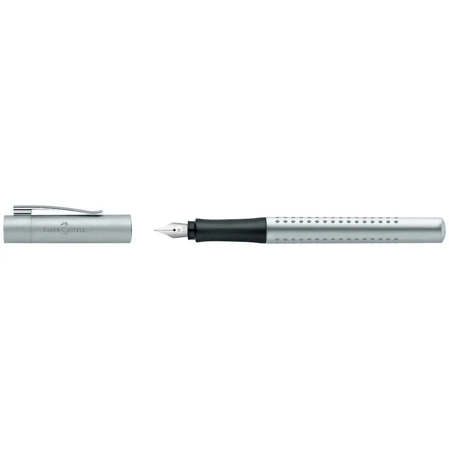 Ручка Faber-Castell пір'яна Grip 2011 M, сіра 140900 — фото 2