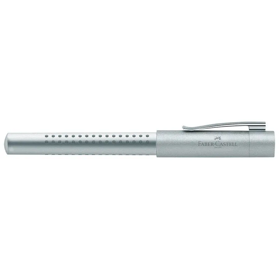 Ручка Faber-Castell пір'яна Grip 2011 M, сіра 140900 — фото 3