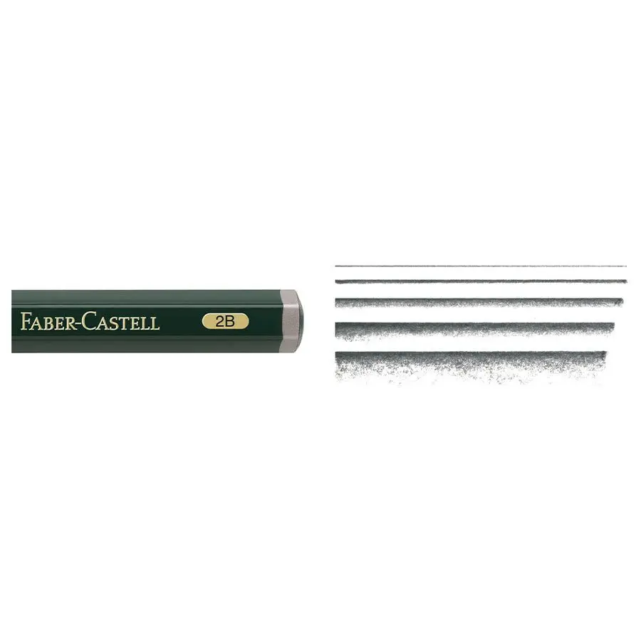 Олівець чорнографітний Faber-Castell Castell 9000 Jumbo 2B 119302 — фото 2