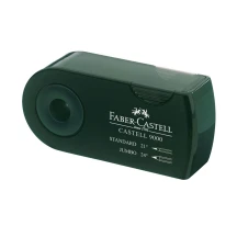 Точилка Faber-Castell 9000 на два отвори, у чохлі, зелена 582800 — фото 2