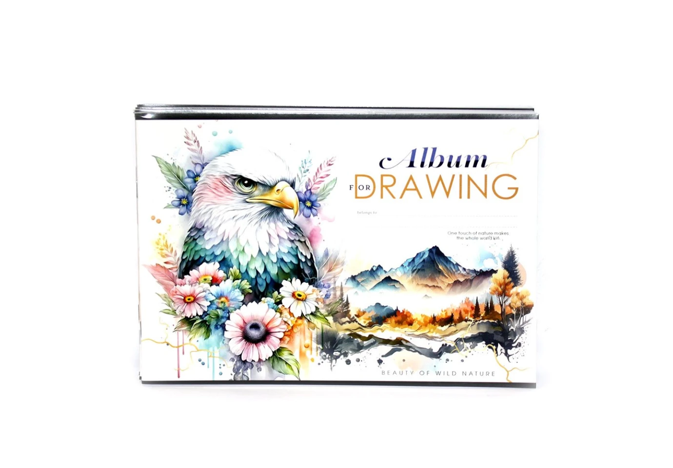 Альбом для рисования Mandarin А4 40 листов 100 г/м2, лак, скоба 6453-23056