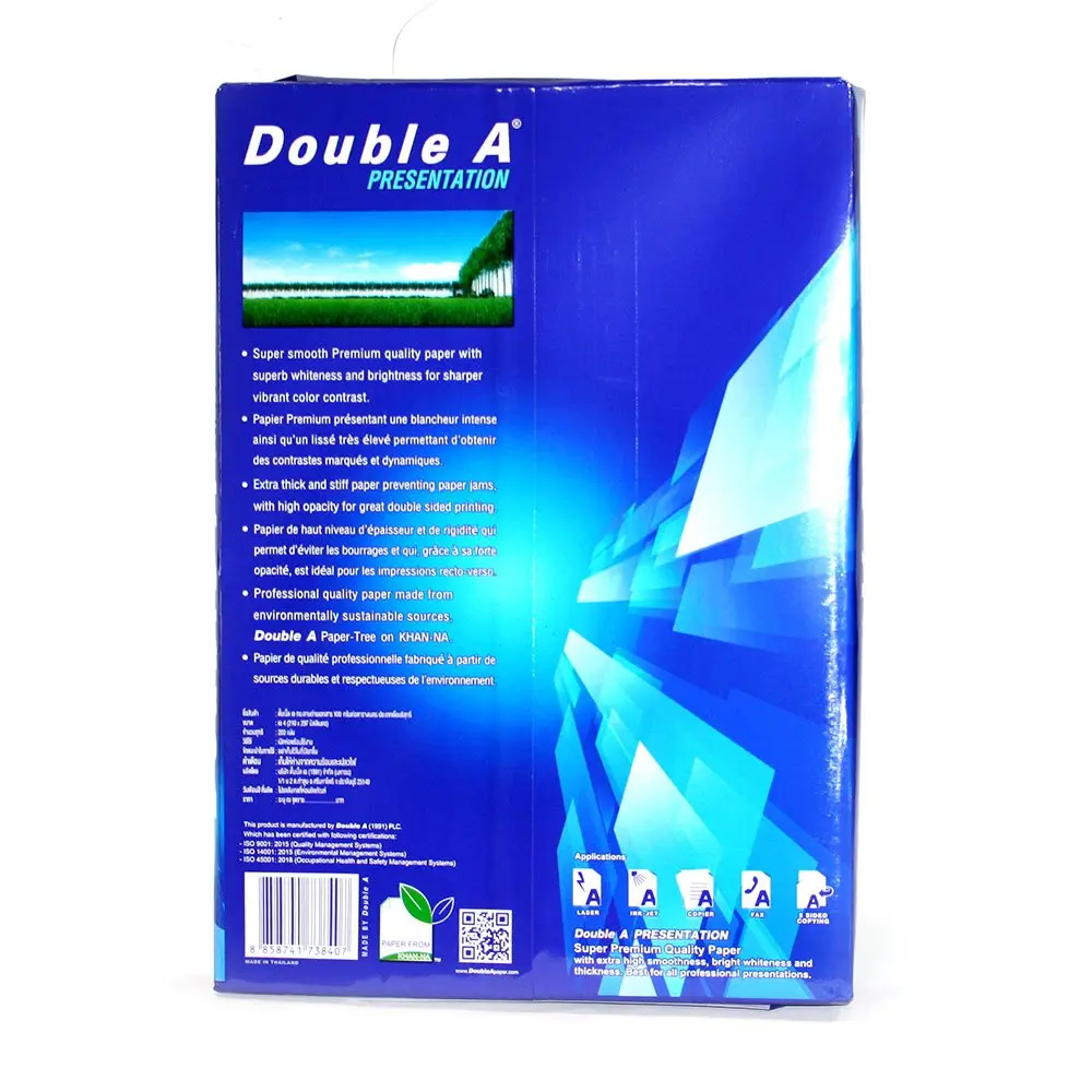 Папір офісний Double A A4 Presentation 100 г/м2 200 аркушів, клас А — фото 2