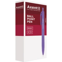 Ручка шариковая синяя Axent автоматическая Bright, 0,7 мм AB1079-02-A — фото 2