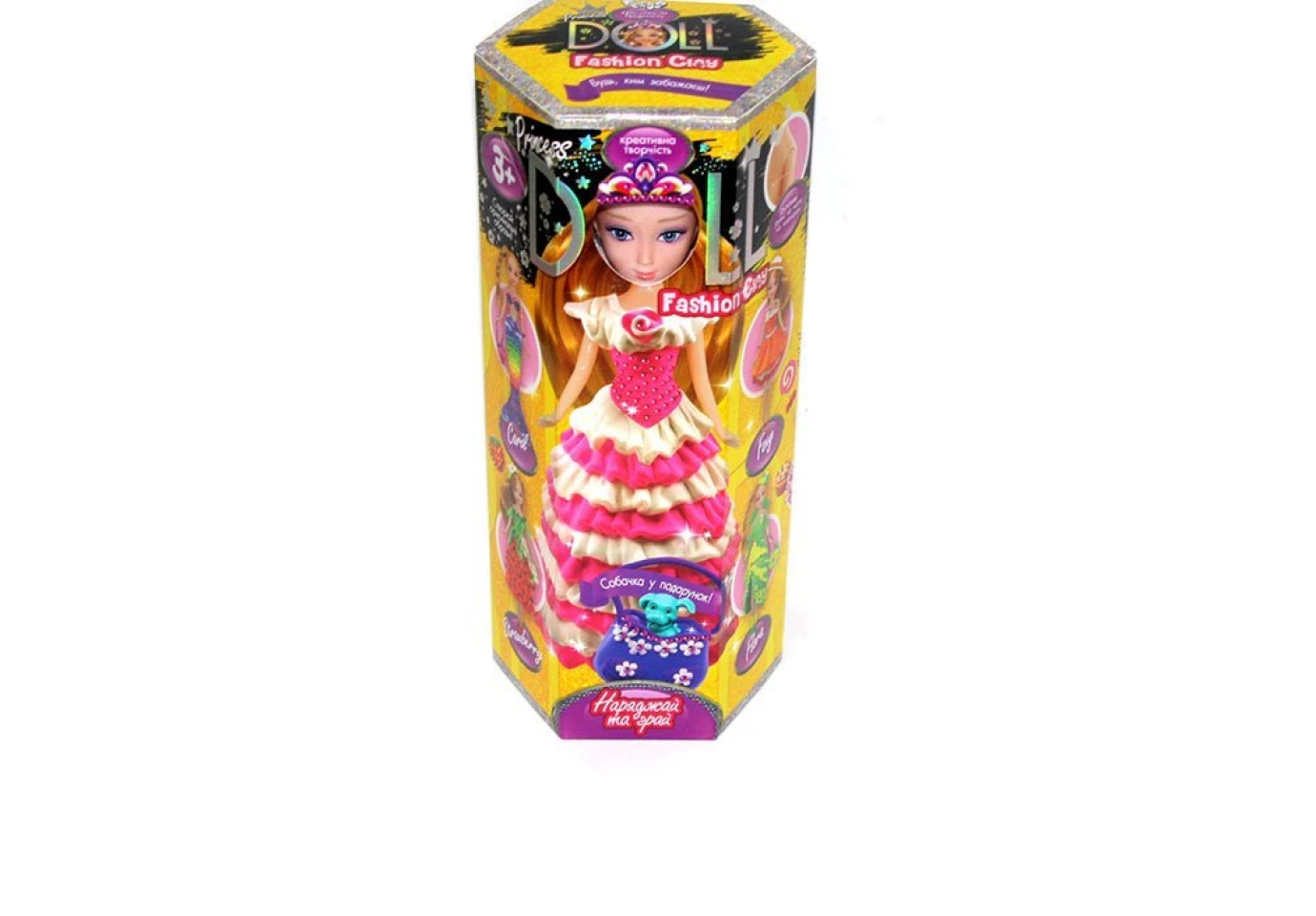 Набор креативного творчества Danko Toys воздушный пластилин "PRINCESS DOLL" CLPD-01-02