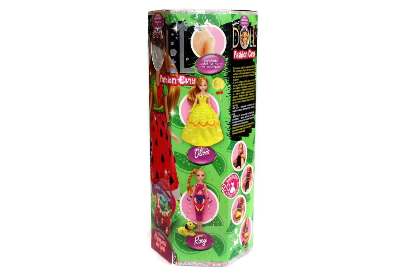 Набор креативного творчества Danko Toys воздушный пластилин "PRINCESS DOLL" CLPD-01-02