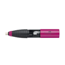 Точилка Faber-Castell з гумкою, пластикова, колір: червоний, синій 184401 — фото 2