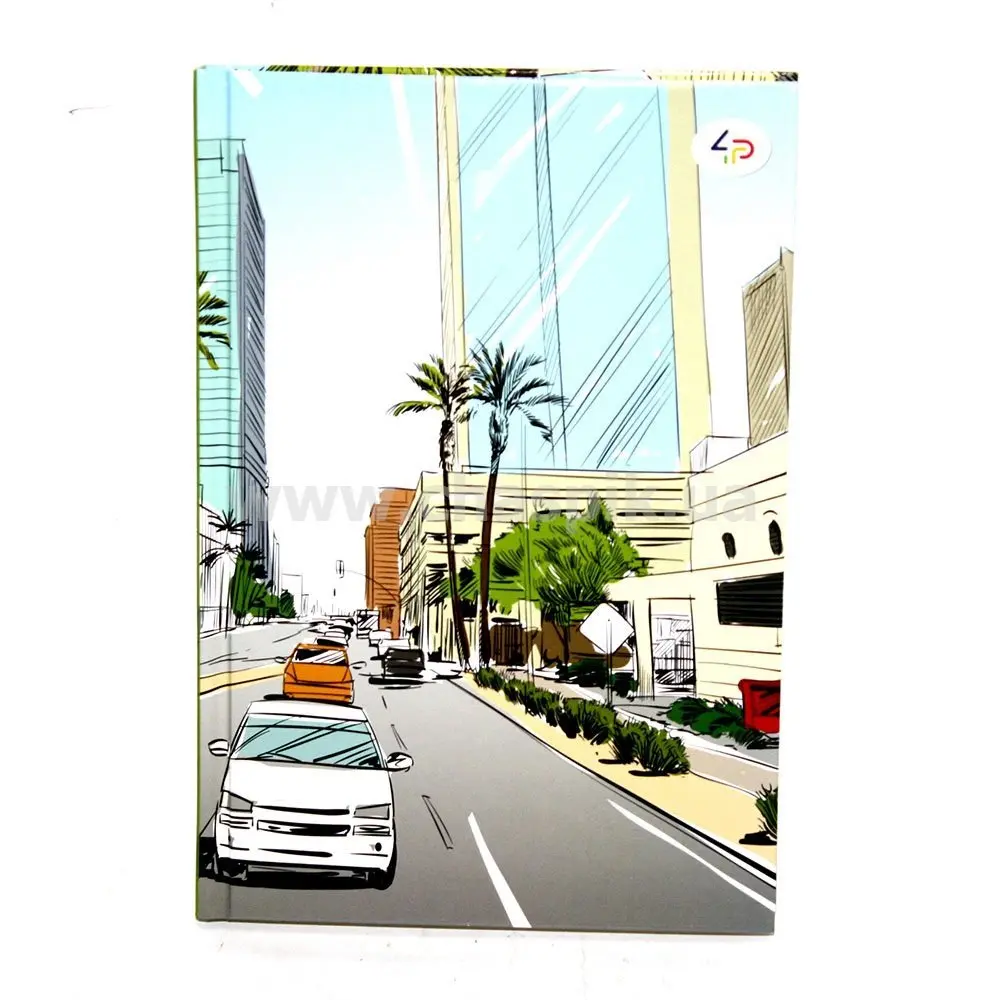 Блокнот А5 80 аркушів 4Profi "Streets note", тверда обкладинка, асорті — фото 3