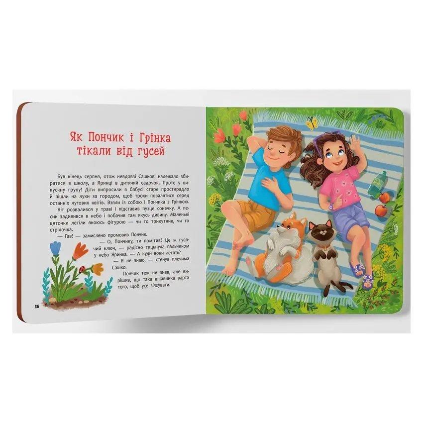 Книга Сrystal Book "Хвостаті пригоди. Пончик та Грінка. Канікули за містом" Юлія Риженко — фото 2