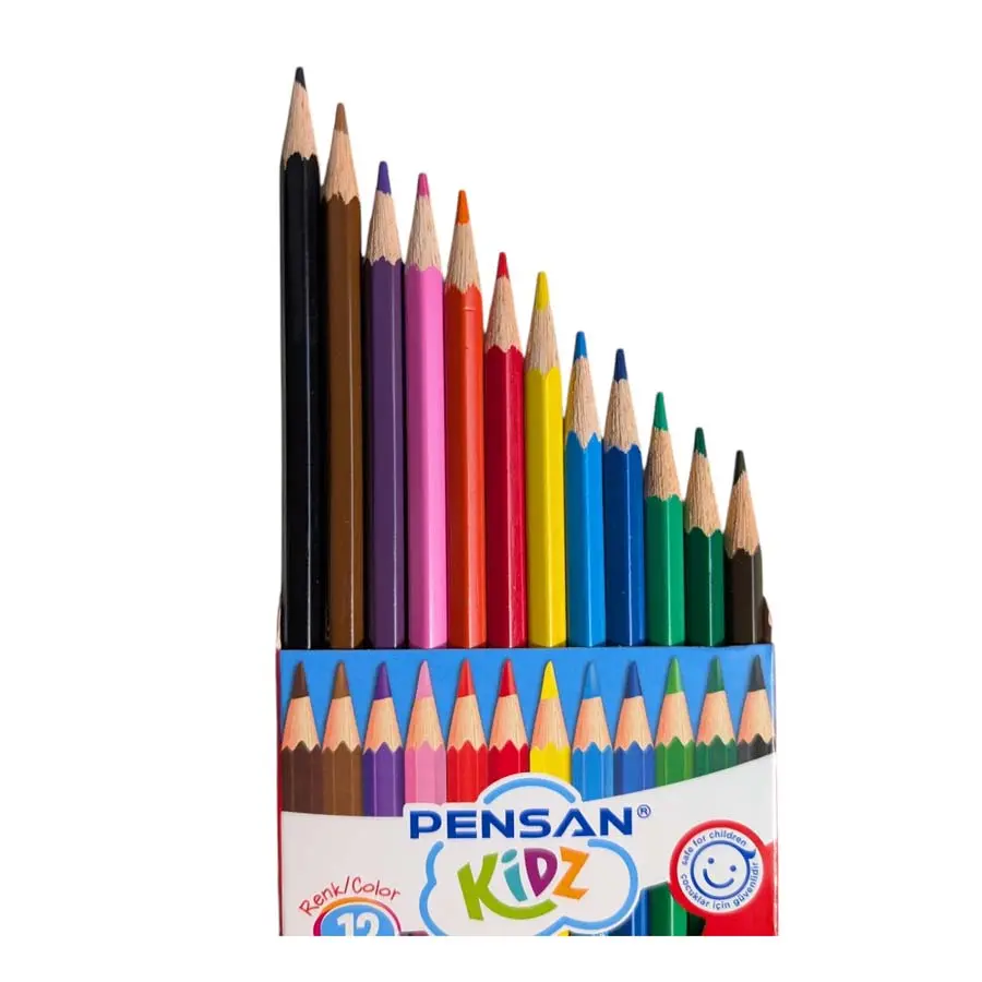 Кольорові олівці Pensan Kidz 12 кольорів в упаковці 56312 — фото 2