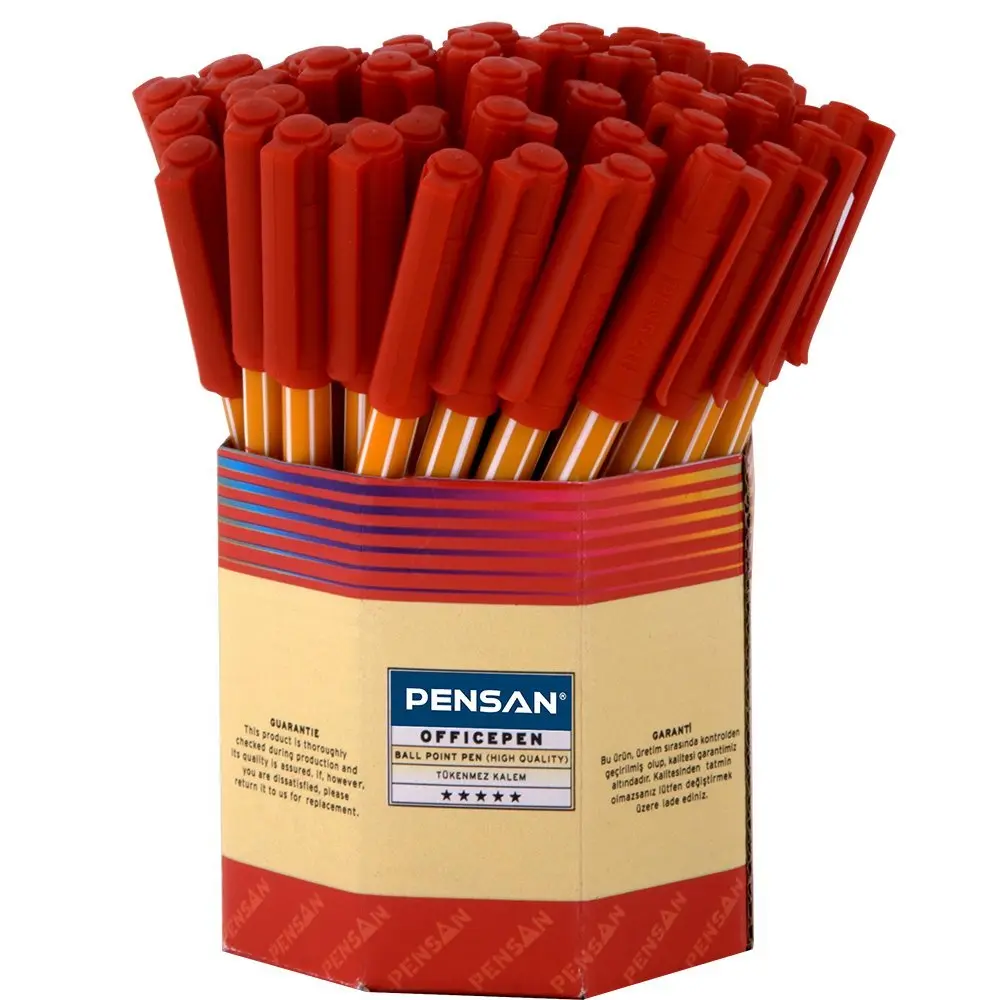 Ручка масляна Pensan OfficePen 1.0 мм червона 1010/60-Red — фото 3