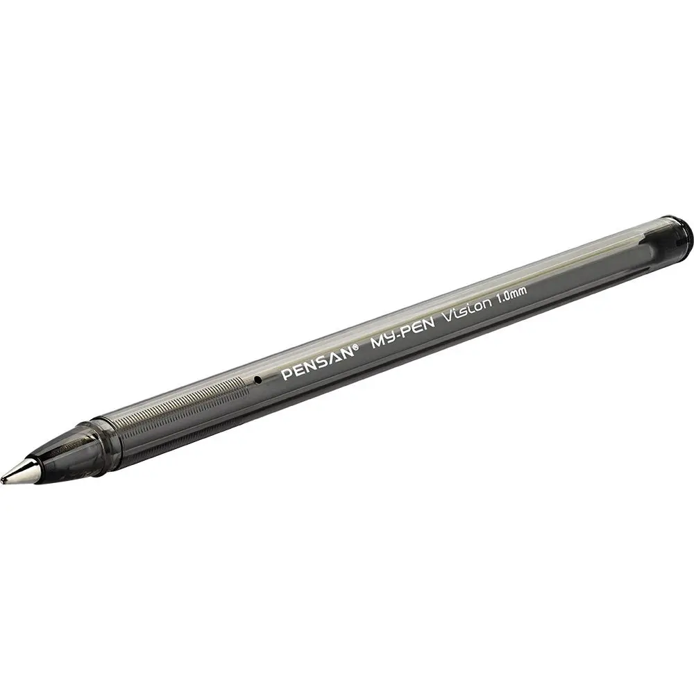 Ручка масляна Pensan My-Pen 1.0 мм чорна 2210/25-Black — фото 2